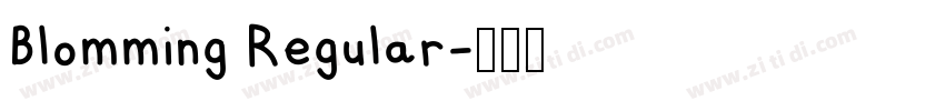 Blomming Regular字体转换